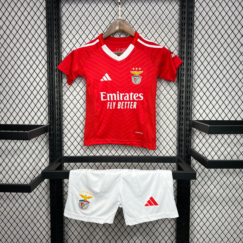 KIT INFANTIL DO BENFICA 24/25 VERMELHO E BRANCO