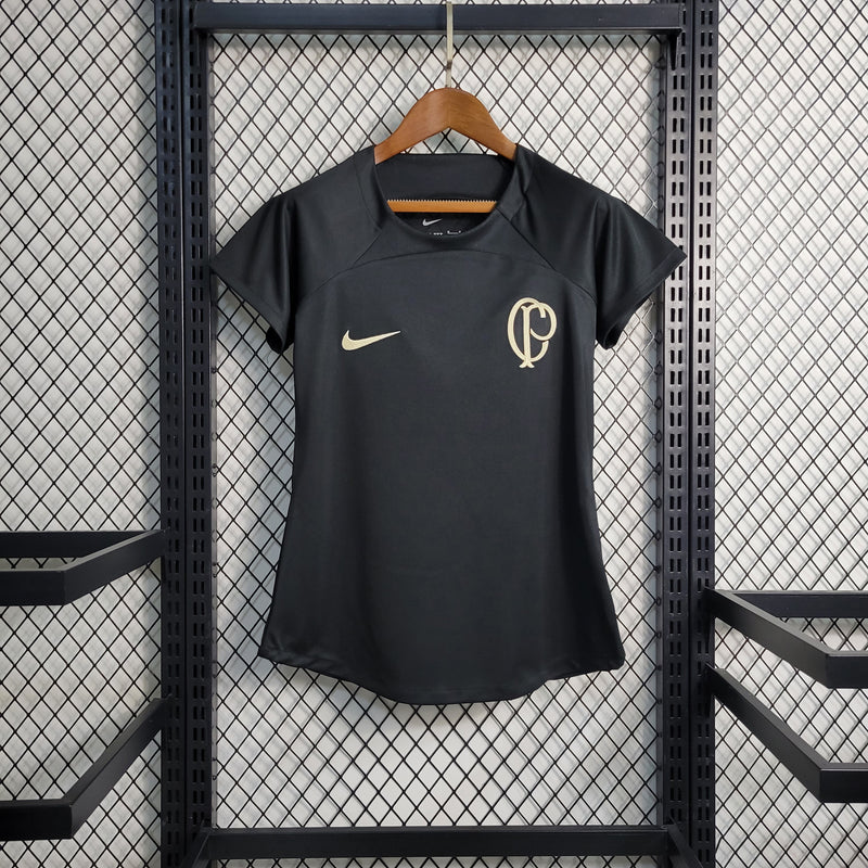 CAMISA FEMININA DO CORINTHIANS 23/24 PRETO