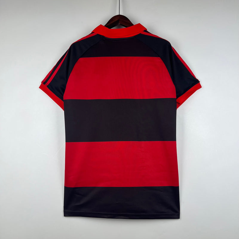 CAMISA RETRÔ DO FLAMENGO 1987 HOME VERMELHO E PRETO