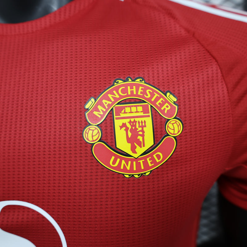 CAMISA VERSÃO PLAYER DO MANCHESTER UNITED HOME 24/25