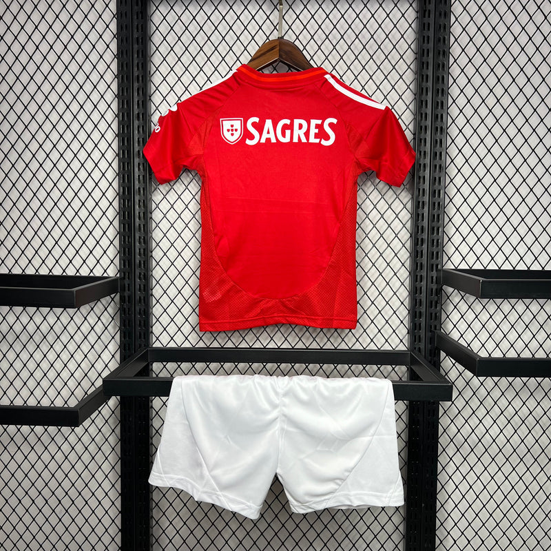 KIT INFANTIL DO BENFICA 24/25 VERMELHO E BRANCO